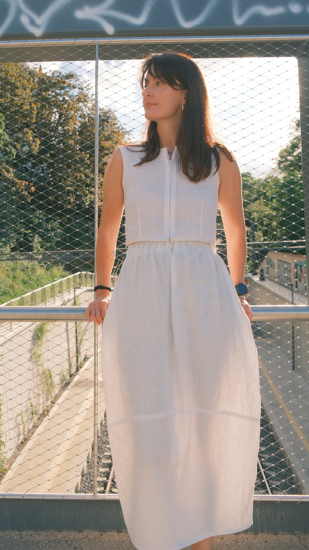 Sukně Cocoon off-white